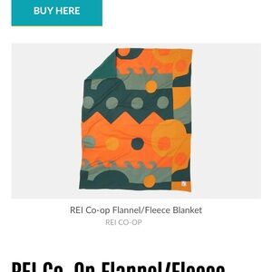 Orange & Green Flannel/Fleece Blanket